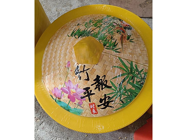 65贴花斗笠