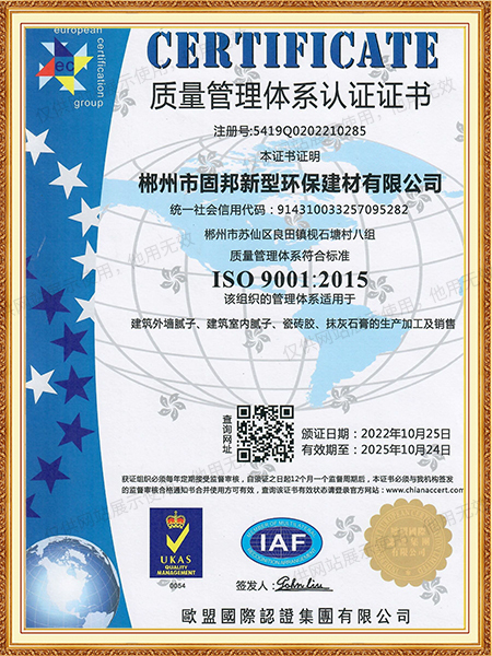 ISO9001質(zhì)量管理體系認(rèn)證
