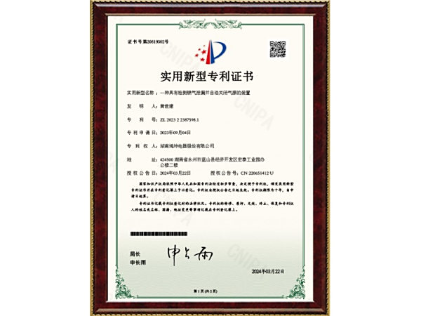 一种具有检测燃气泄漏并自动关闭气源的装置