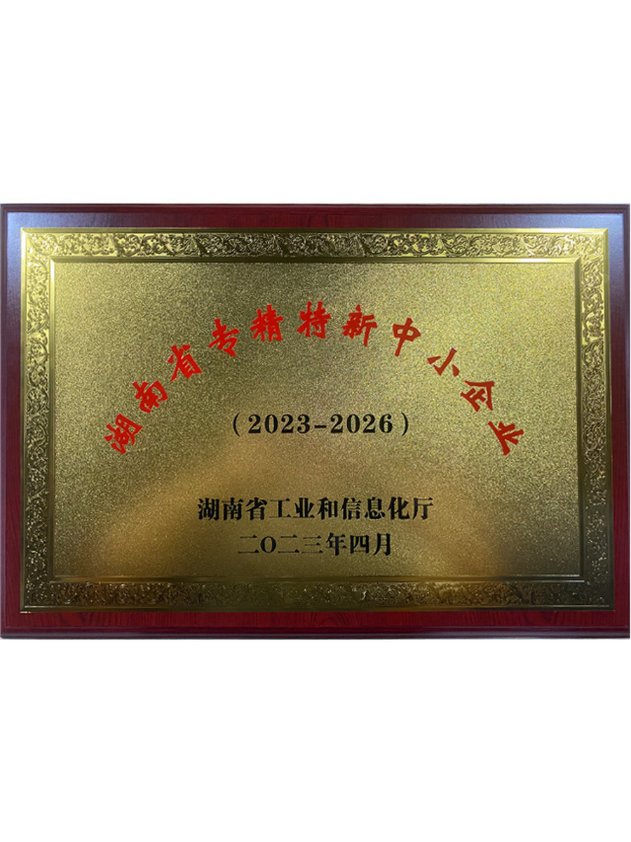 湖南省專(zhuān)精特新中小企業(yè)