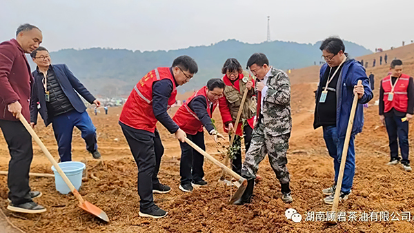 2023年市级义务植树活动在我司产业园新造茶林隆重举办