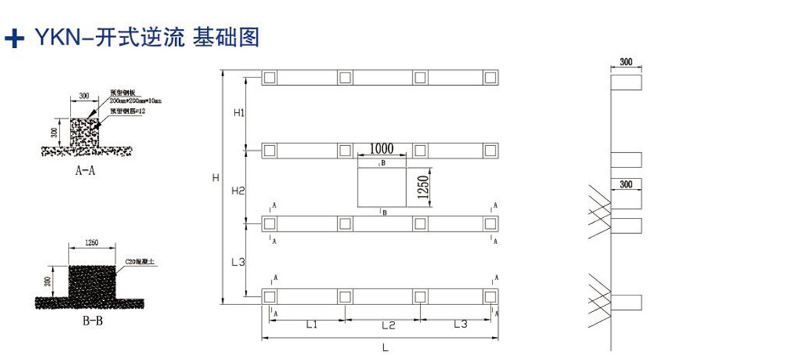 YKN方形逆流開式冷卻塔外觀圖_02