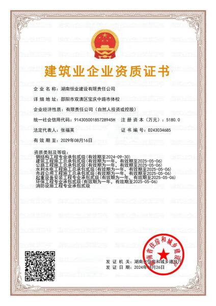 資質(zhì)證書