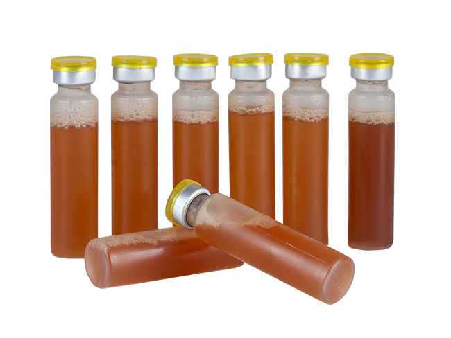 食品包装用塑料瓶10ML-棕色-银杏叶成品