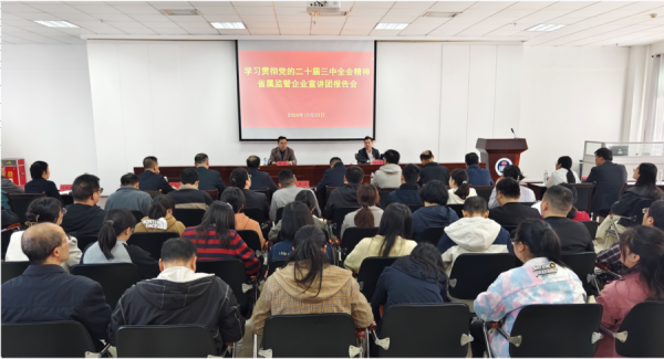 省屬監(jiān)管企業(yè)宣講團(tuán)到湖南化工研究院宣講黨的二十屆三中全會(huì)精神