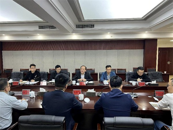 江苏省建筑工程集团有限公司四公司一行来访九郎山集团考察交流