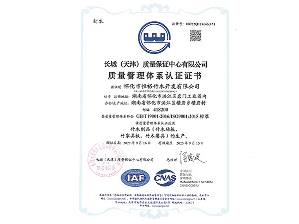 ISO9001:2015國際質(zhì)量管理體系認(rèn)證