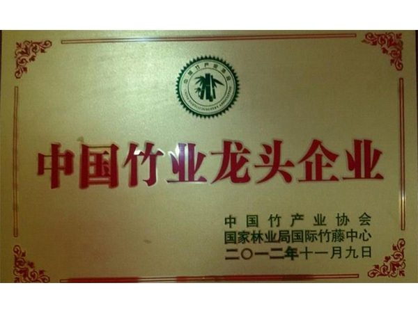 2012年中國竹業(yè)龍頭企業(yè)