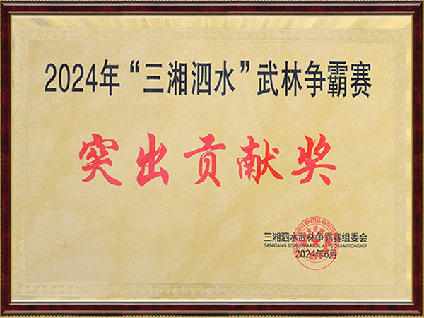 2024年“三湘泗水”武林争霸赛-突出贡献奖