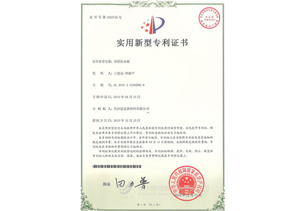 吊帶防水板專利