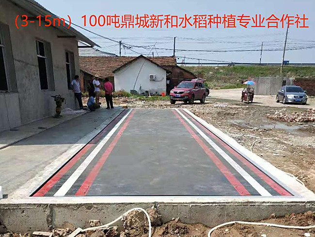 鼎城区新和水稻种植专业合作社（3-15-100吨）地磅安装效
