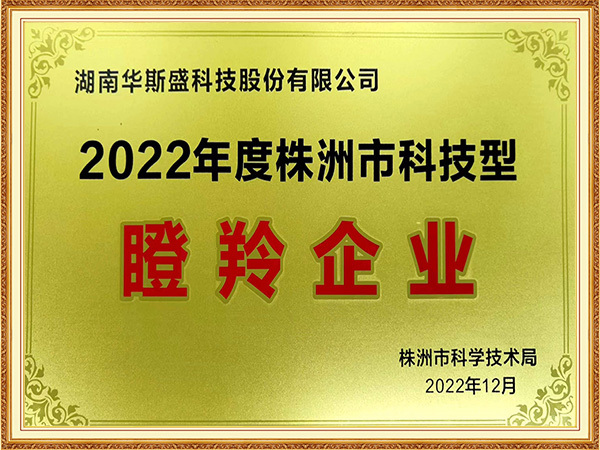 2022年度株洲市科技型瞪羚企业