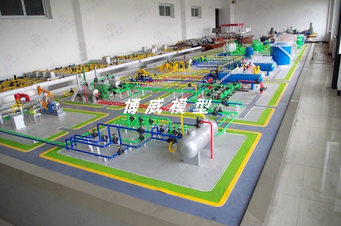 五站一体化工装置模型