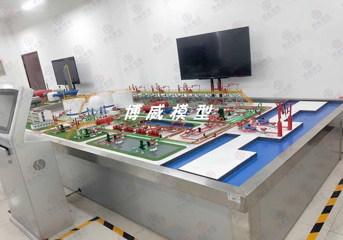 油库码头综合沙盘模型