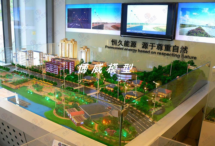 加油站沙盘模型