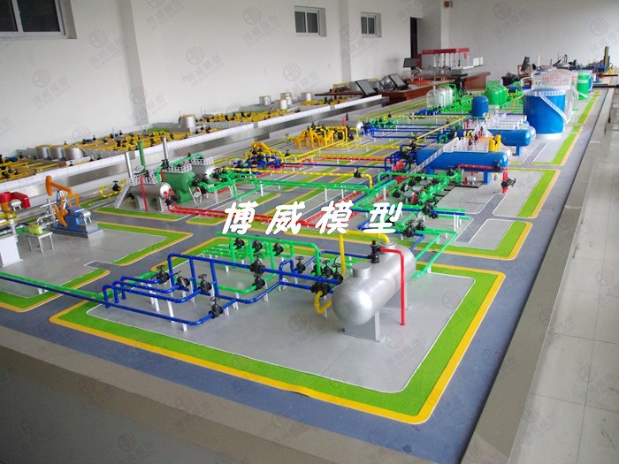 五站一体化工装置模型