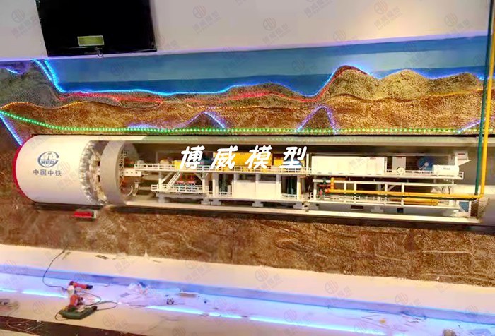 中国中铁盾构机模型
