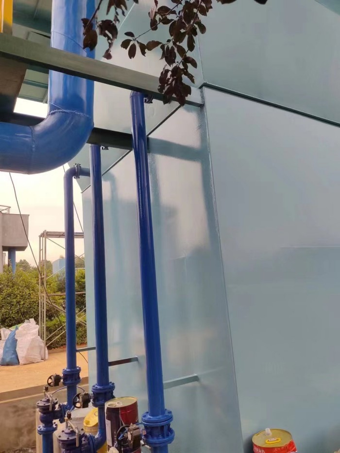 湘潭响塘水厂5000吨碳钢防腐