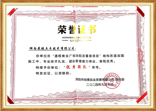 优秀团队称号