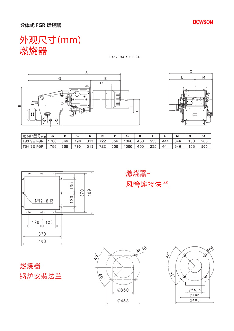 意大利DOWSON燃烧器TB3至12系列（产品详情）5