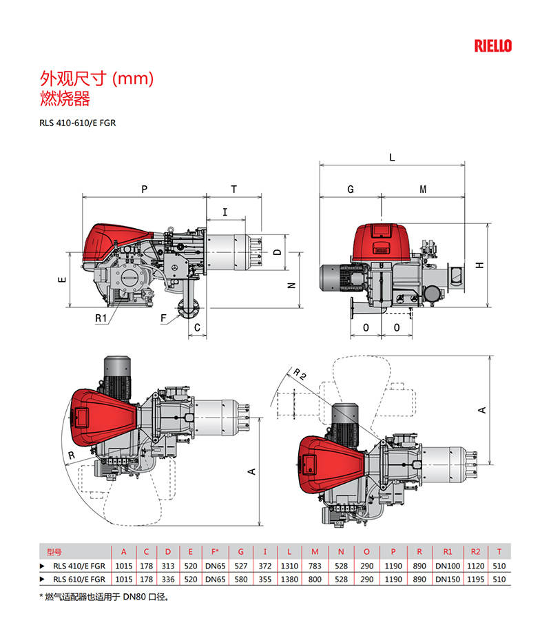 意大利利雅路燃烧器-FGR一体低氮燃烧器（产品详情）9