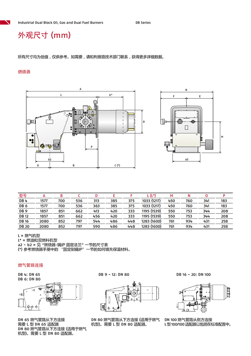意大利利雅路燃烧器-分体式工业燃烧器-BD系列（产品详情）5