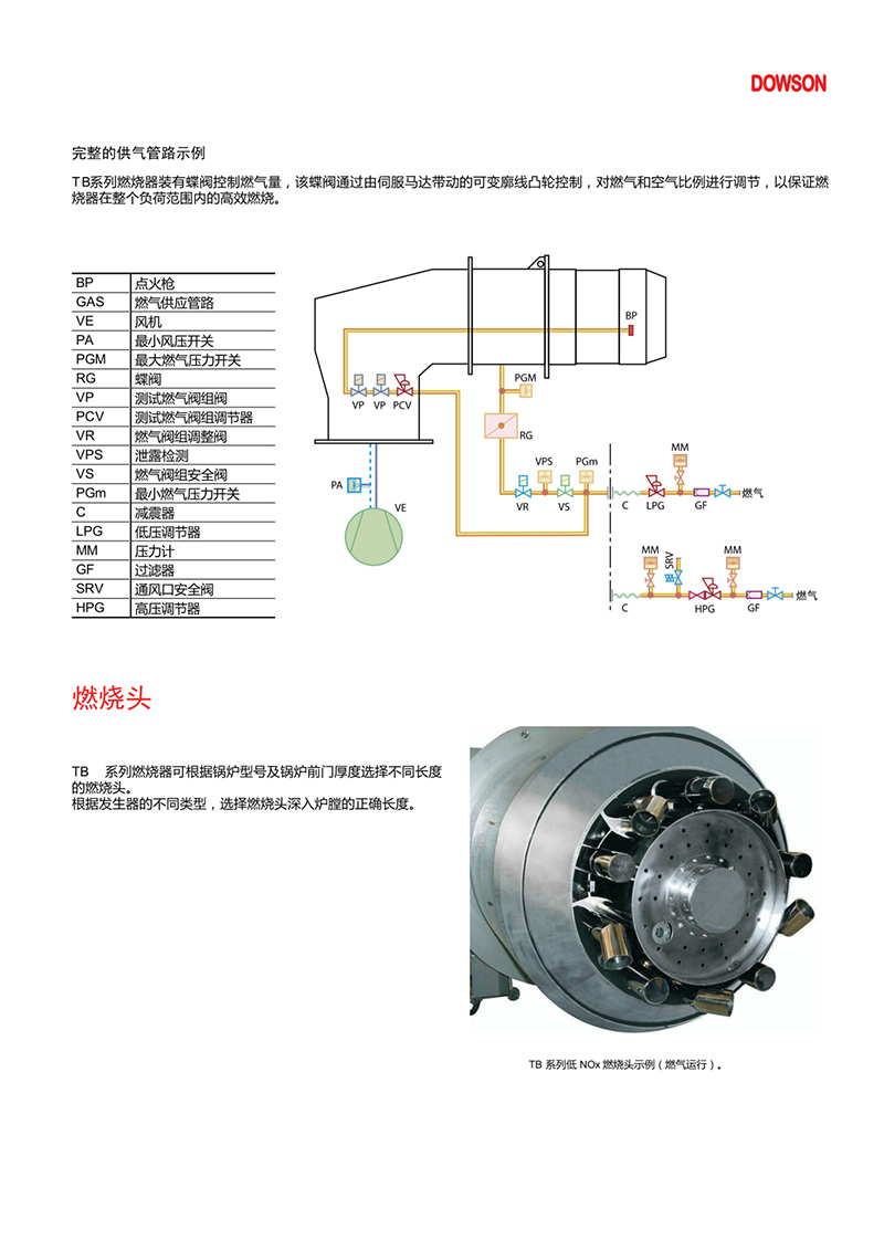 意大利DOWSON燃烧器TB16至20系列（产品详情）4
