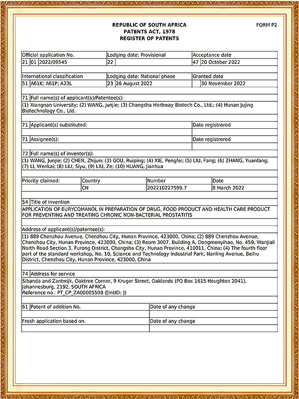 南非发明专利证书_01