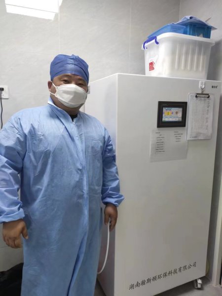 上海某医院酸性氧化电位水生成器安装现场