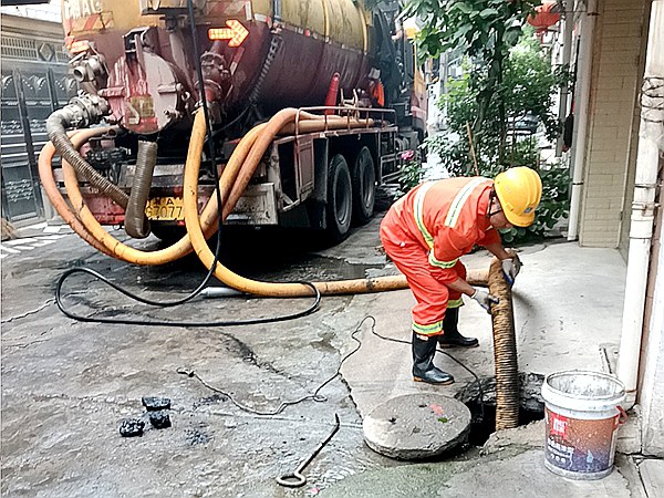 管道清淤中