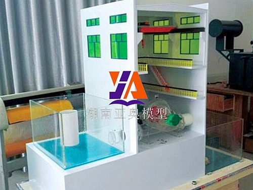单级双吸泵房抽水模型