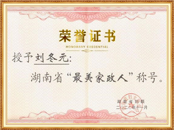 最美家政人（湖南妇联）