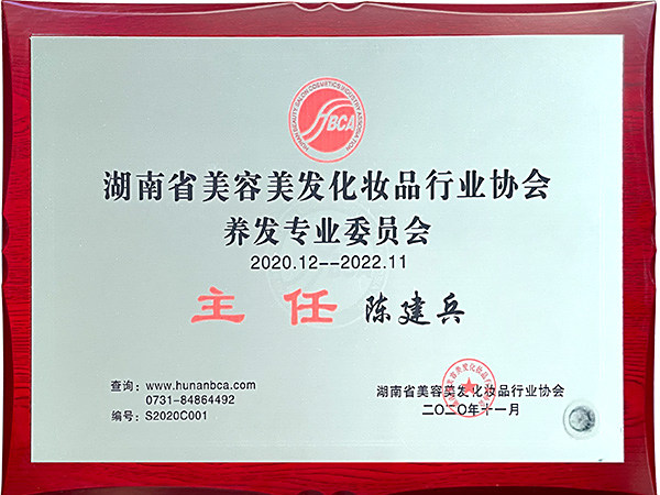 湖南省美容美发化妆品行业协会养发专业委员会主任 陈建兵