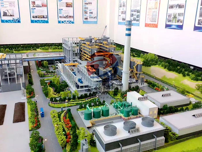 垃圾处理沙盘模型