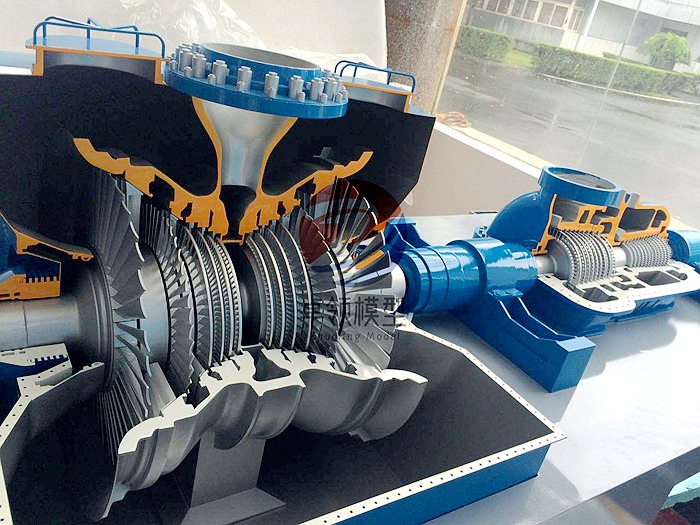 汽轮机剖面模型