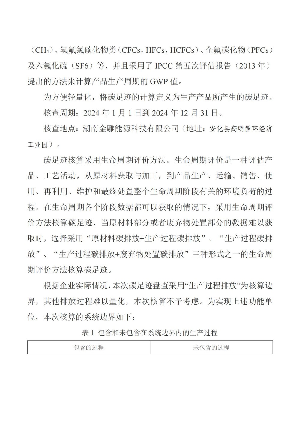 金雕2024年度产品碳足迹自核查报告202508111438