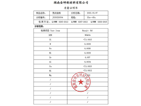 氮化铪粉 氮化铪粉