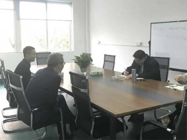 福建某上市公司领导来我司考察、洽谈业务