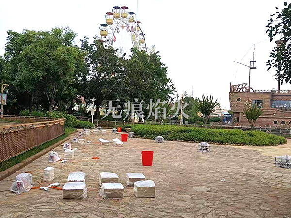焰火燃放施工照片