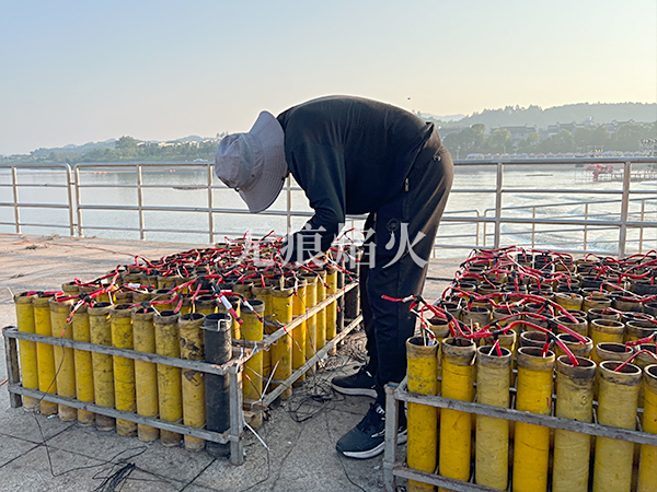 焰火燃放施工照片
