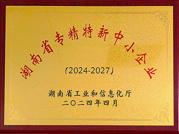 湖南省專精特新中小企業(yè)