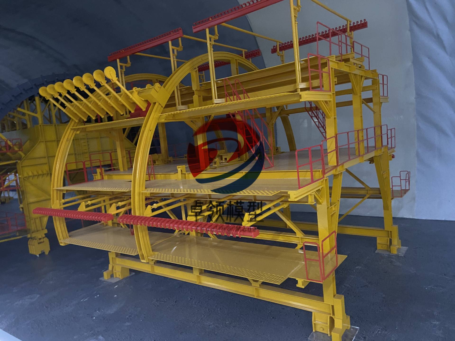 喷淋养护台车模型