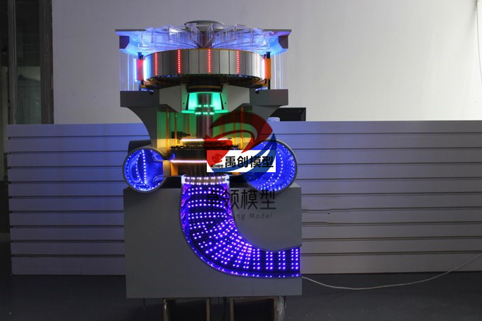 水轮机组灯光演示模型