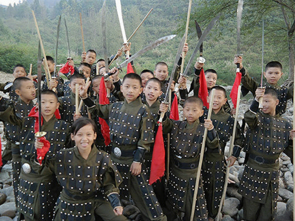 2016年贵州江口拍摄《花木兰》