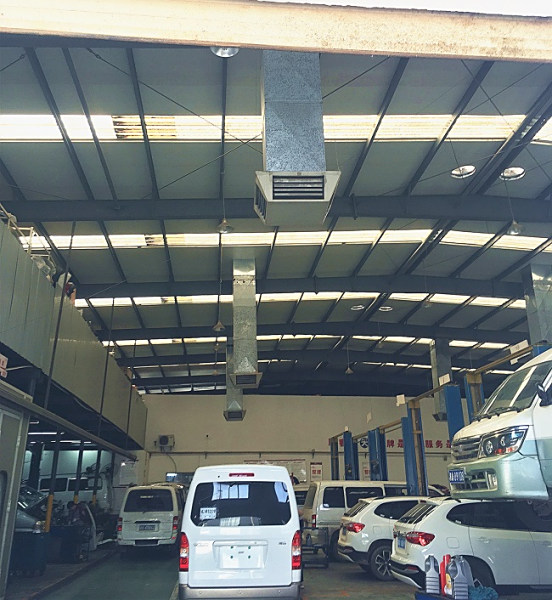 汽车4S维修车间通风降温