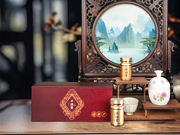 千纬素·灵芝蛹虫草礼盒展示