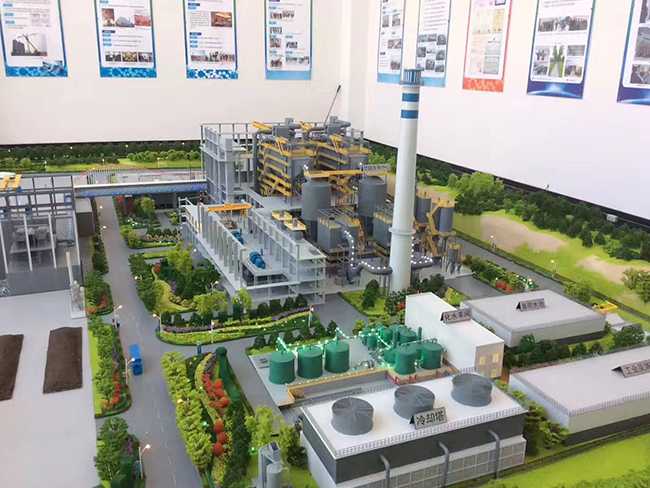 垃圾处理沙盘模型