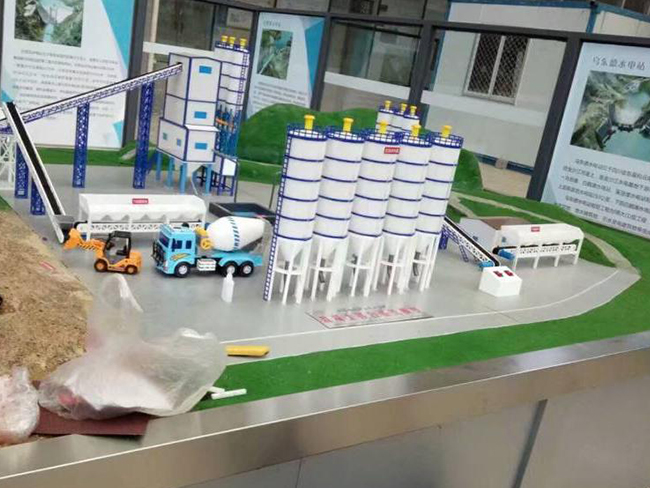 混凝土搅拌站模型