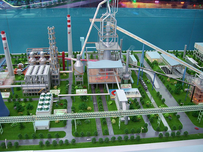 工业钢厂模型