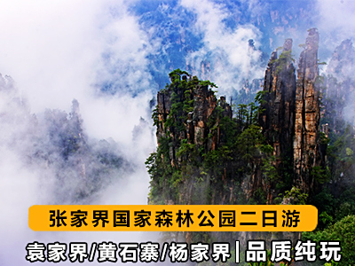 张家界旅游路线4天3晚（森林公园+十里画廊+天门山+玻璃栈道）